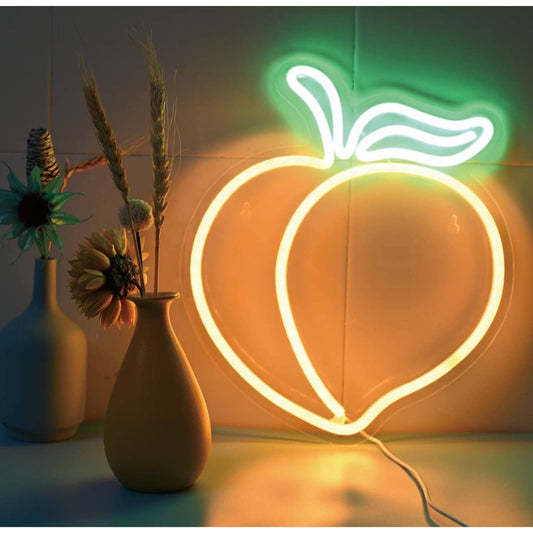 Lovely Simple Bright Peach LED Night Light Room Wall Decoration