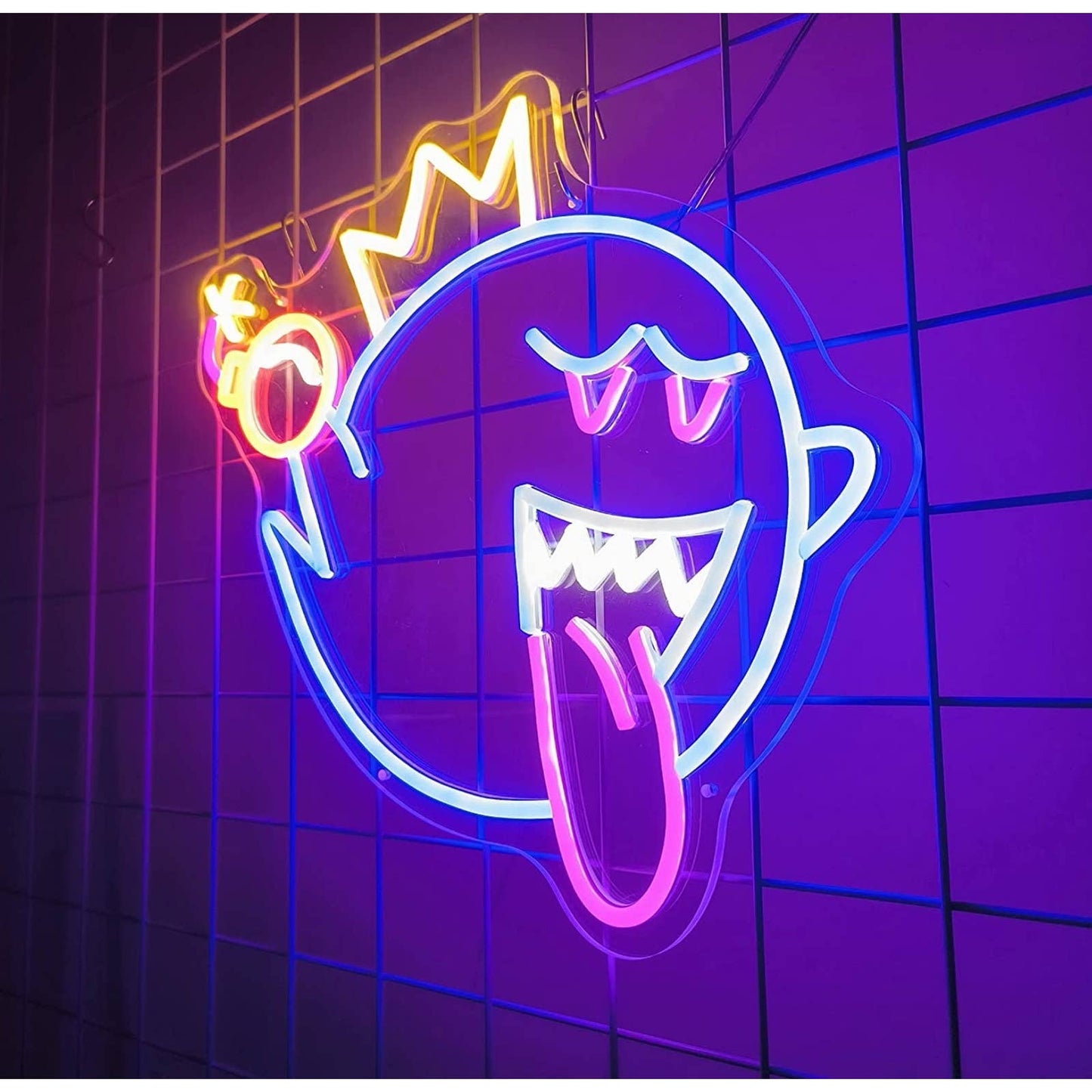 Fun Bright King Boo Bomb Ghost LED Light Super Mario Video Game Room Decor