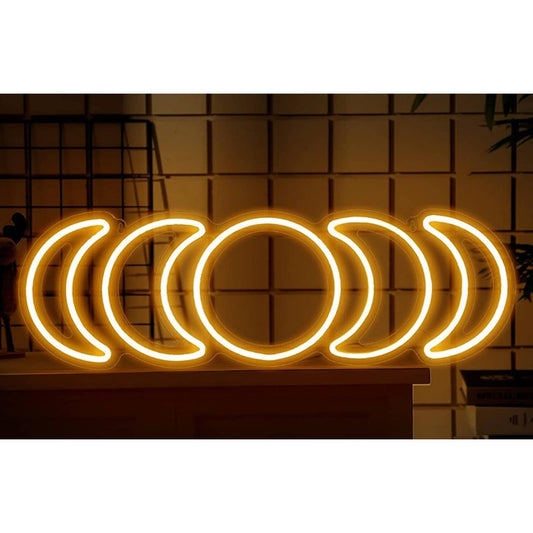 Vivid Bright Mon Phases LED Night Light Room Wall Decoration
