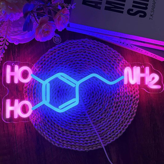 Vivid Bright Colorful Dopamine LED Neon Light Scientific Room Wall Decor