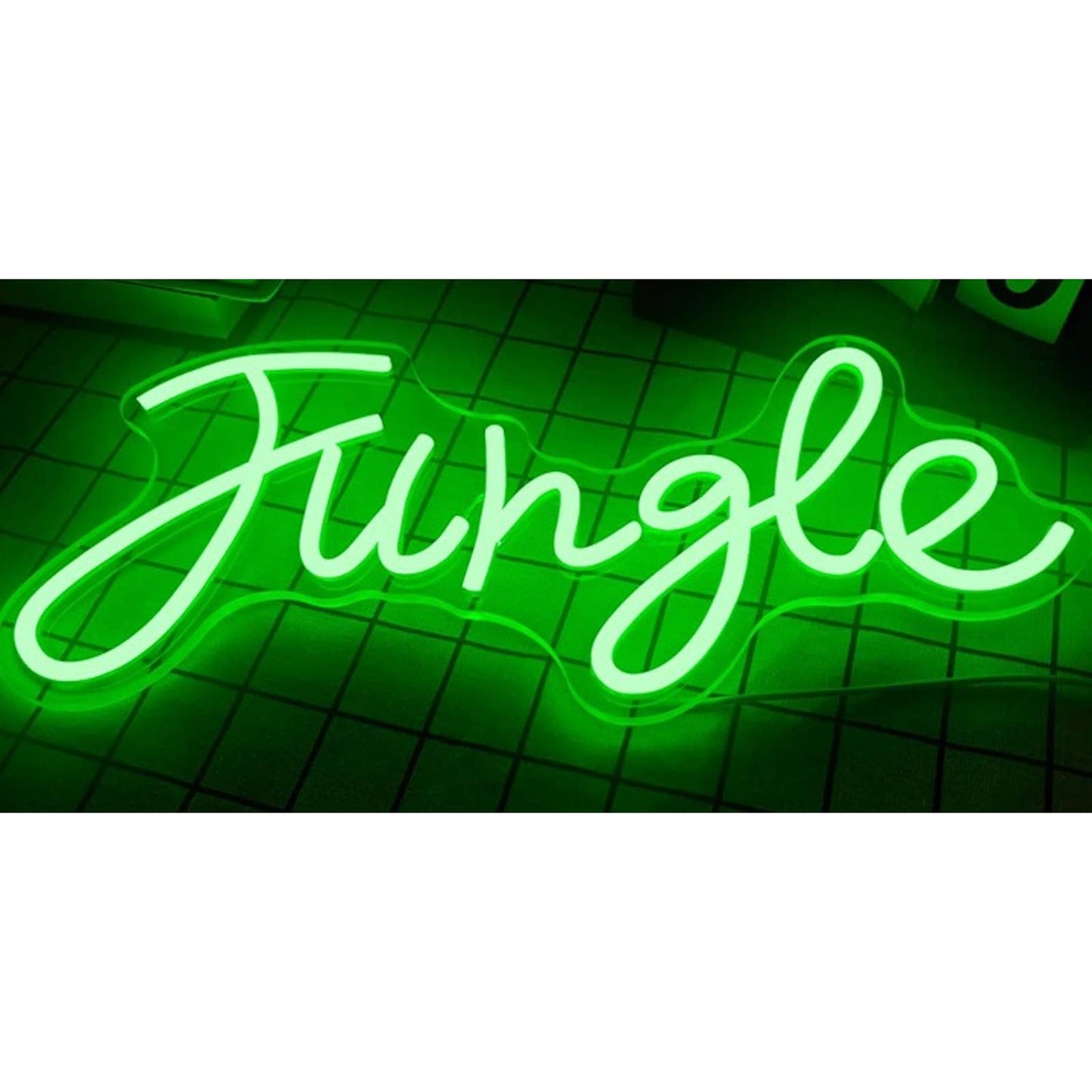 Vivid Bright Green Jungle LED Night Light Room Wall Decoration