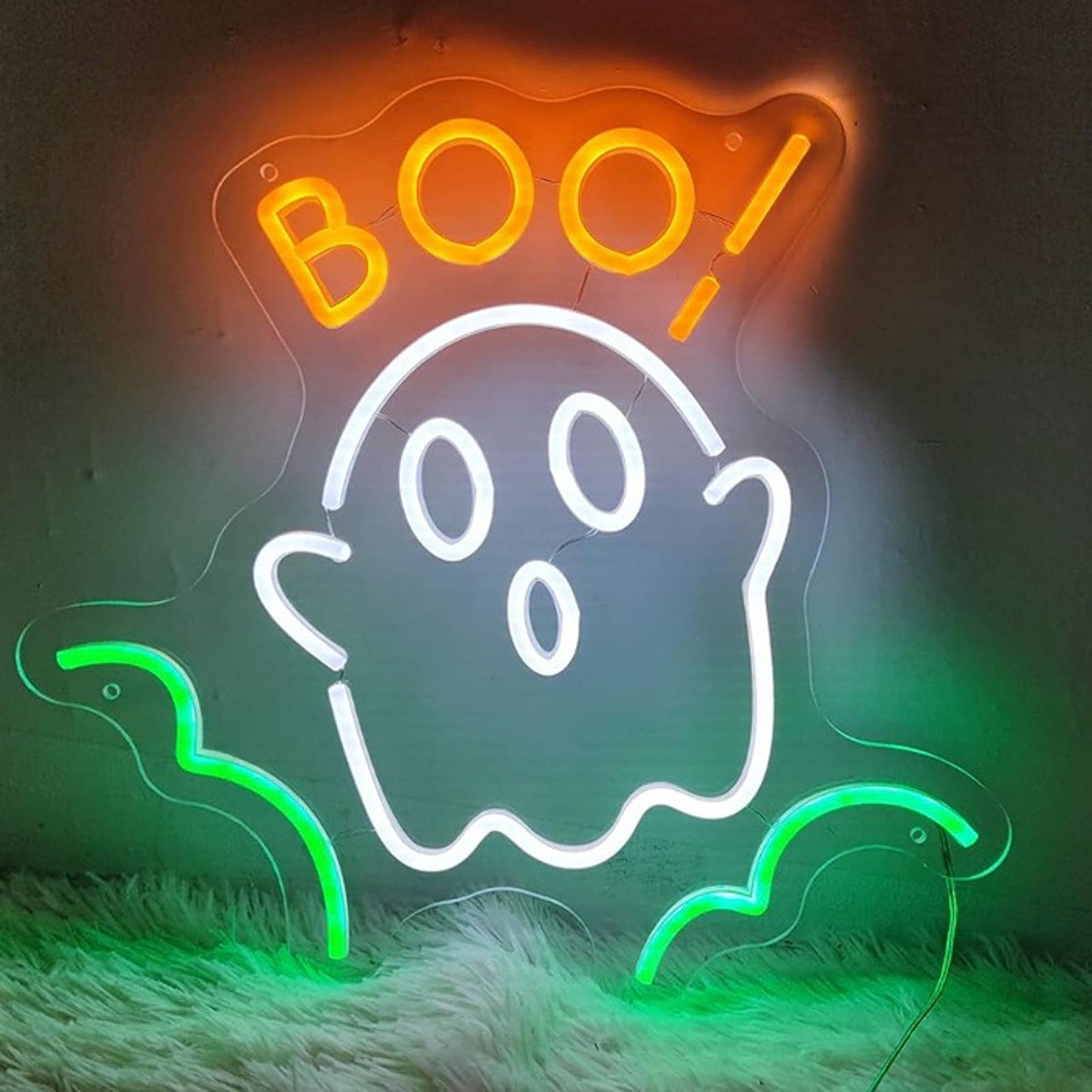 Bright Spooky Color Boo! Baby Ghost LED Light Halloween Decor