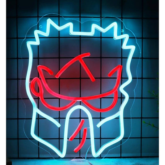 Fun Bright Blue Alien Vs. Predator LED Night Light Room Wall Movie Decor