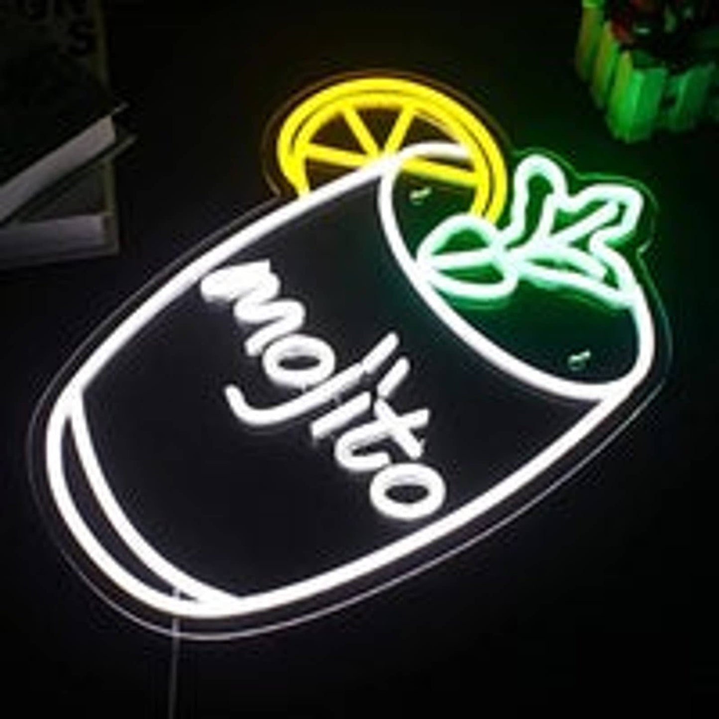 Fun Bright Mojito LED Night Light Bar Room Wall Decor