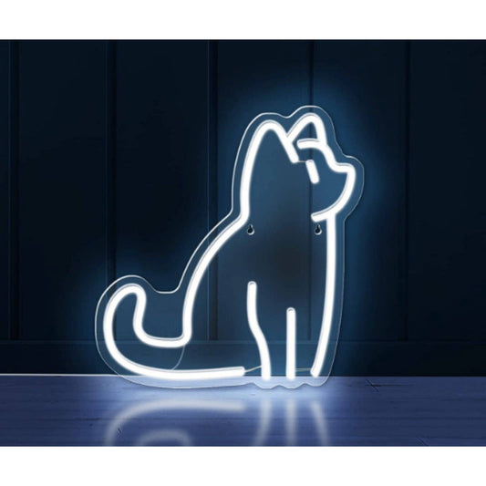 Adorable Bright White Kitty Cat LED Night Light Room Wall Art Decor