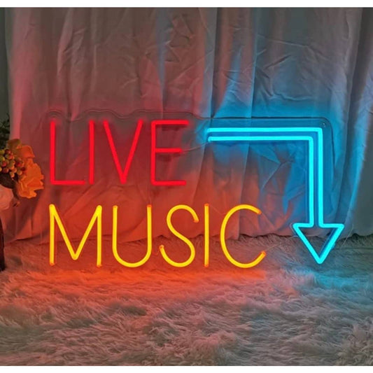 Vivid Bright Fun Colorful “Live Music” LED Night Light Room Wall Decoration