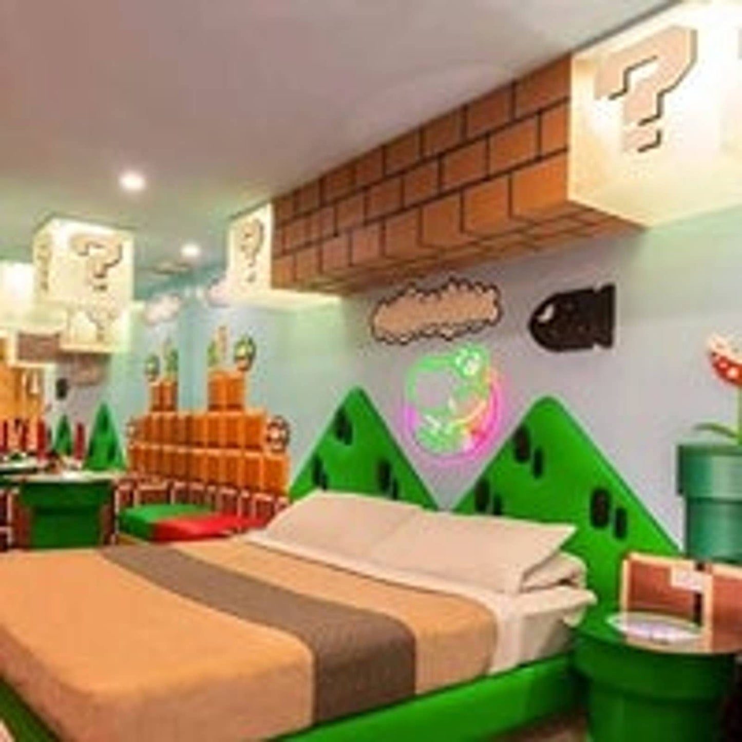 Fun Bright Colorful Yoshi LED Light Video Game Super Mario Decoration