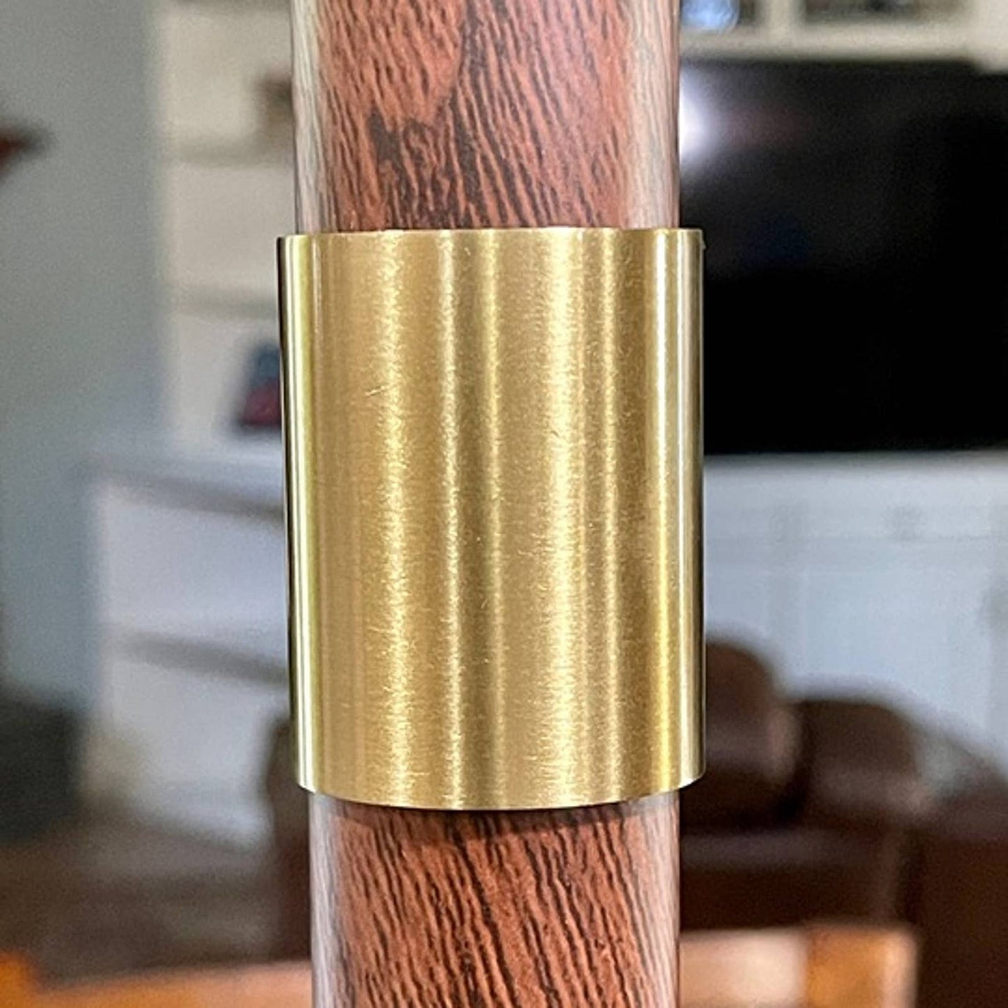 Unique Luxury Designed LED Touch Warm and Cool Light Faux Wood Lamp