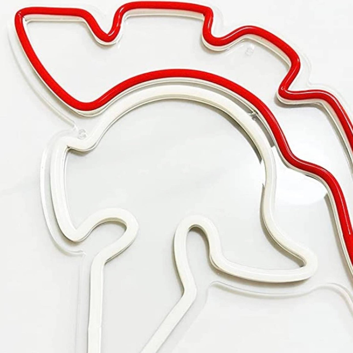 Vivid Bright Red / White Trojan Helmet LED Night Light Room Wall Decoration