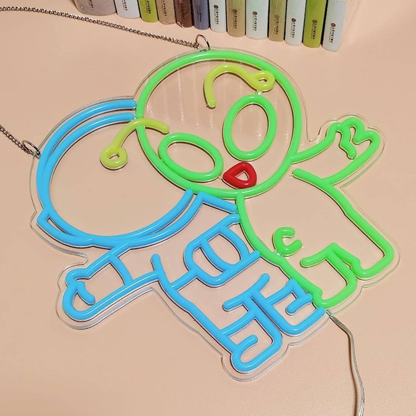 Cute Vivid Bright Baby Alien & Astronaut Friends LED Night Light Room Wall Decor