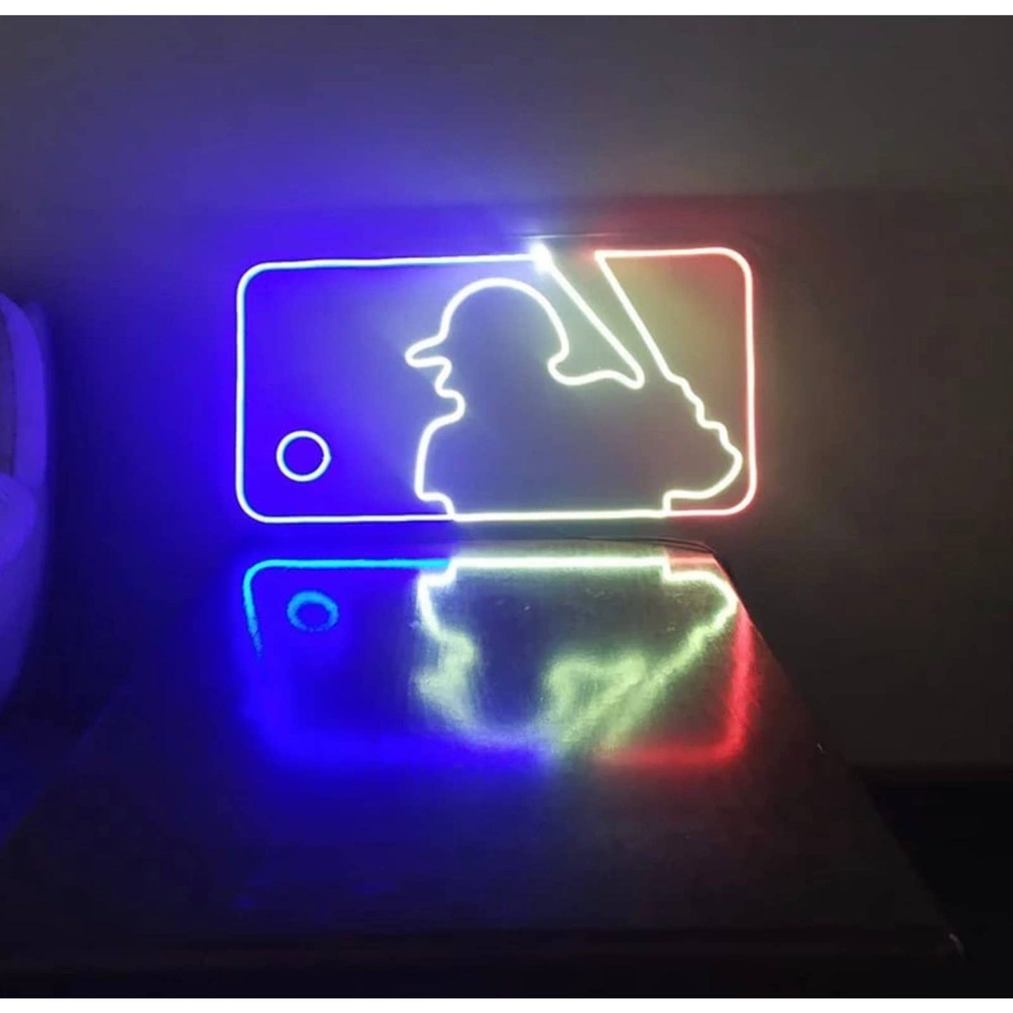 Vivid Bright MLB Major League Baseball Logo LED Night Light Room Wall Sport Deco