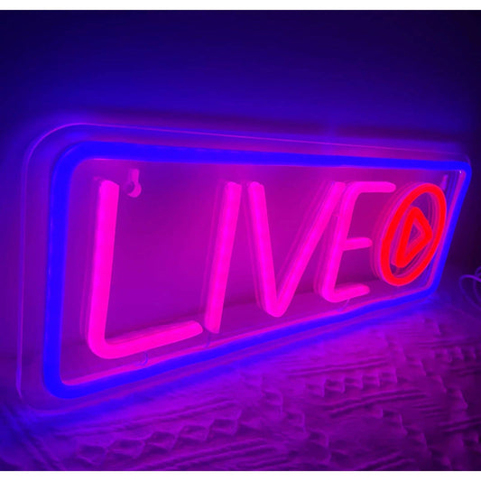 Fun Bright Multicolor Live Play Twitch LED Night Light Streaming Room Wall Decor