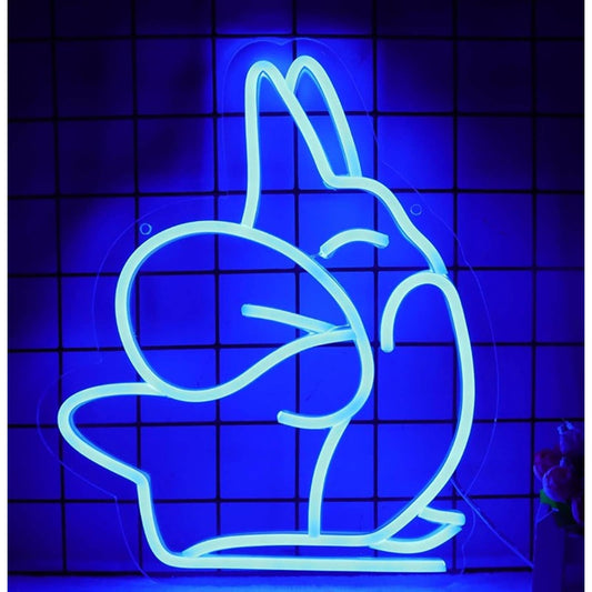 Fun Bright Blue Chinchilla Totoro LED Night Light Room Wall Decor