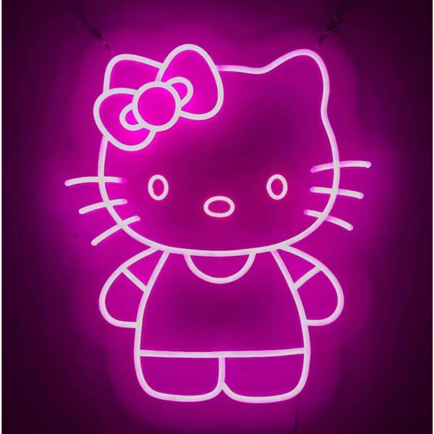 Lovely Bright Pink Hello Kitty LED Night Light Japan Anime Decoration