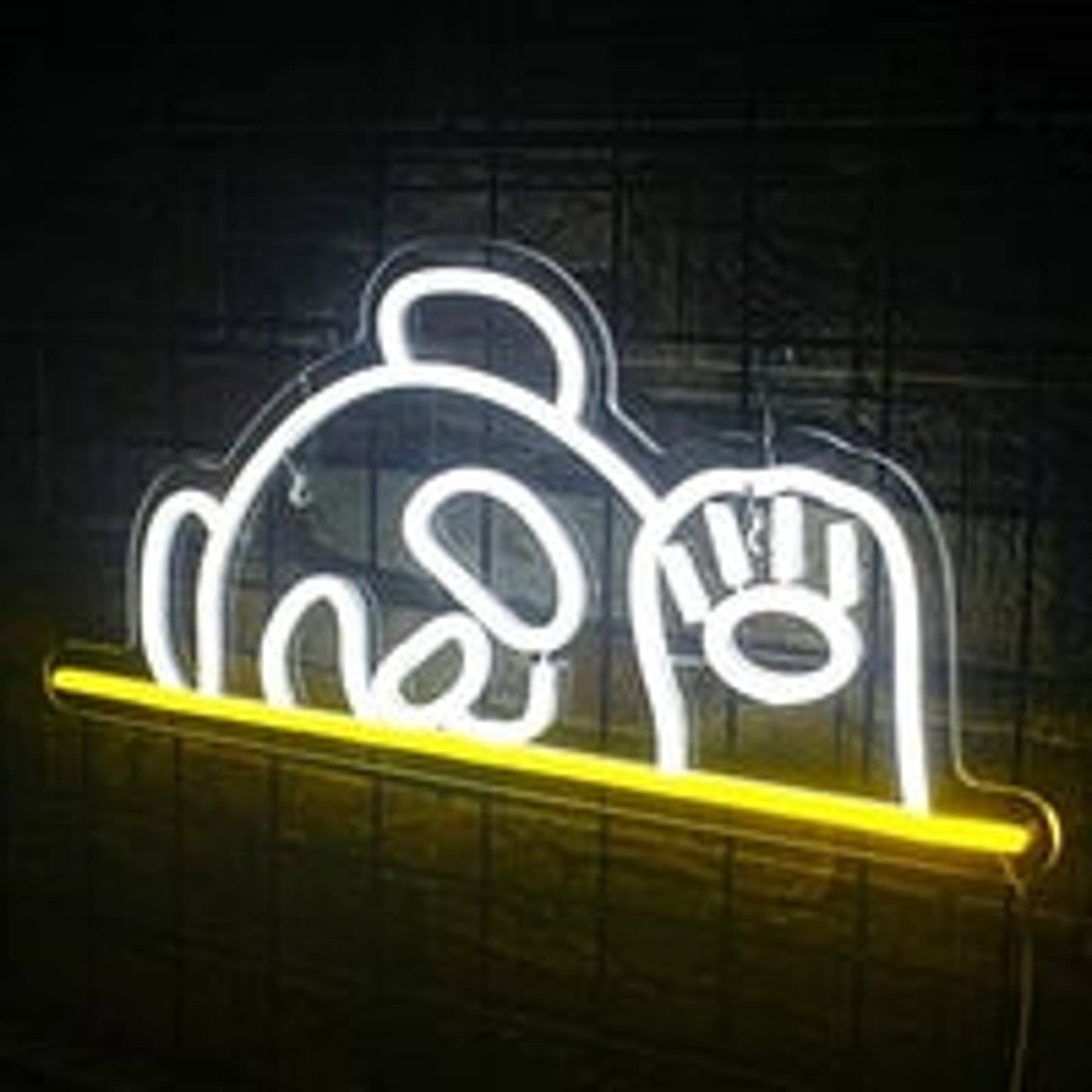 Super Cute Waving Teddy Bear LED Night Light Room Wall Decoration