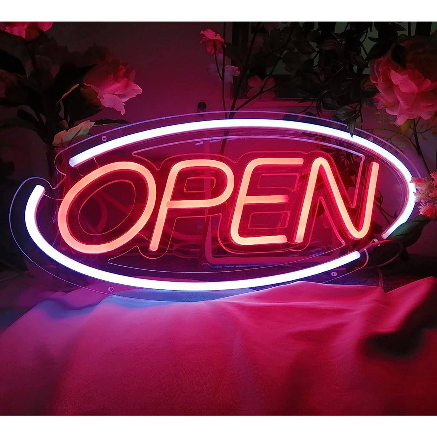 High Quality Eye-Catching Color Changing OPEN LED Business Store Light Sign