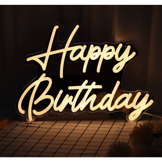 Vivid Bright Warm Bright Happy Birthday LED Light Celebration Party Decoration