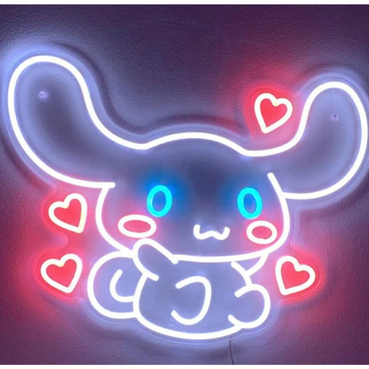 Super Adorable & Bright Cinnamoroll with Hearts LED Night Light Room Decoration