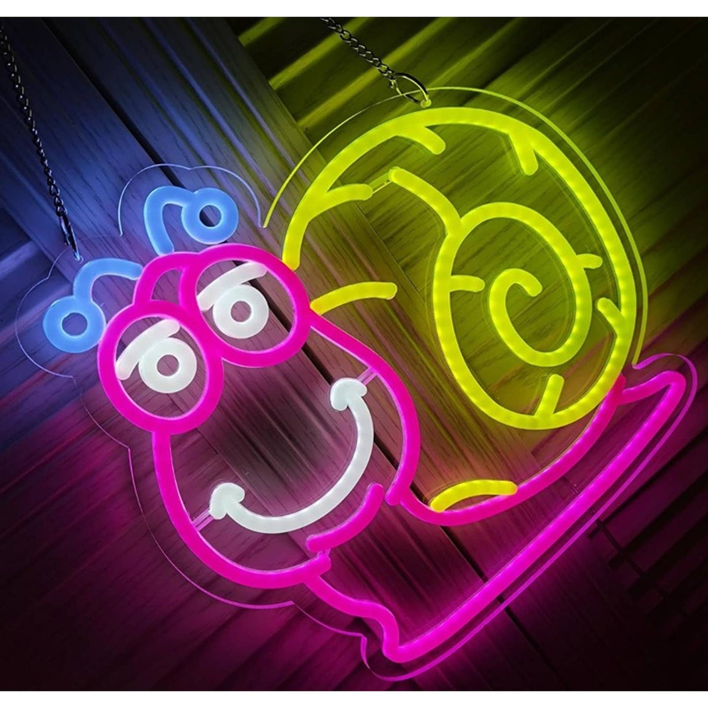 Super Cute Smart Baby Snail Cartoon LED Night Light Room Wall Decor