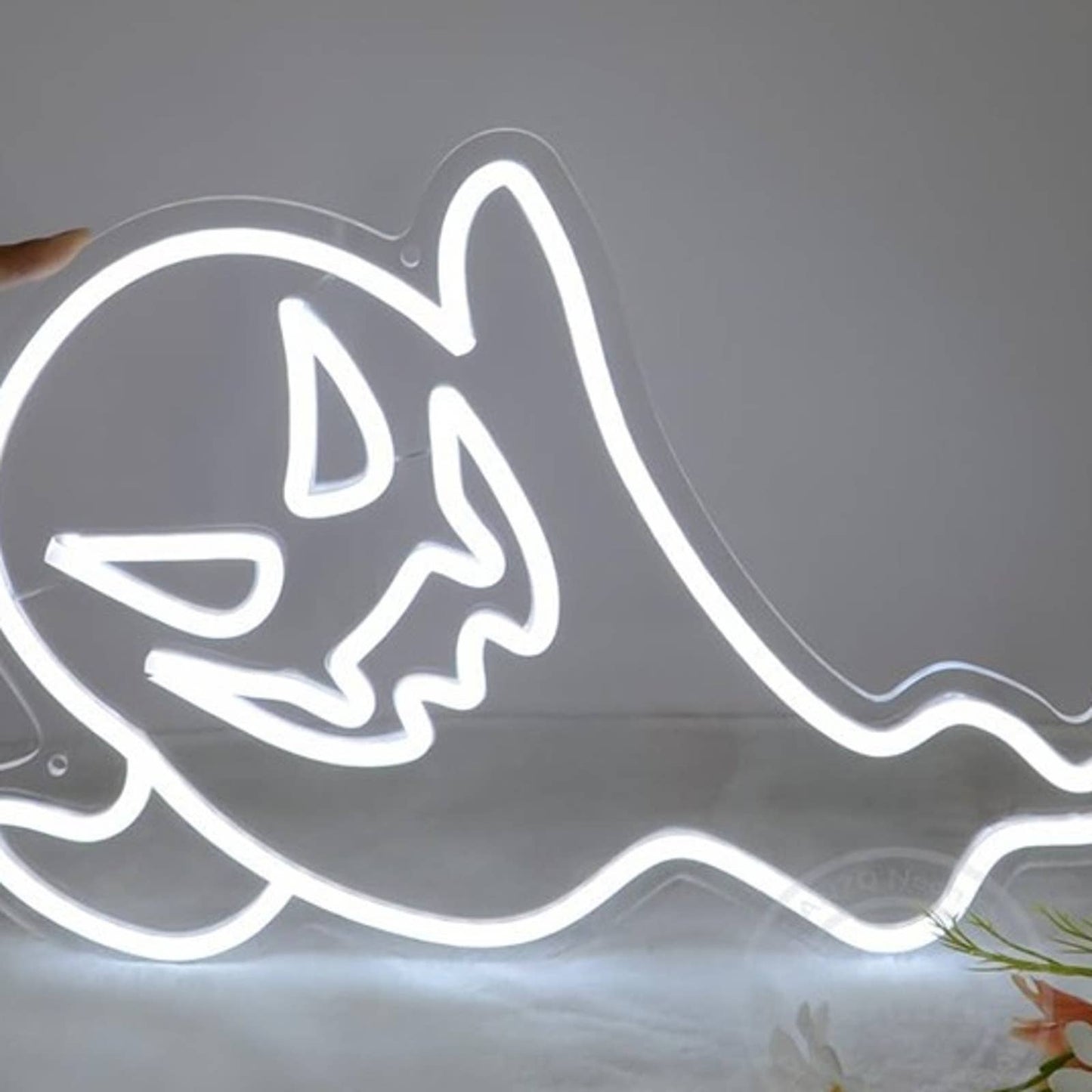 Spooky Bright White Evil Ghost Spirit LED Night Light Halloween Decor