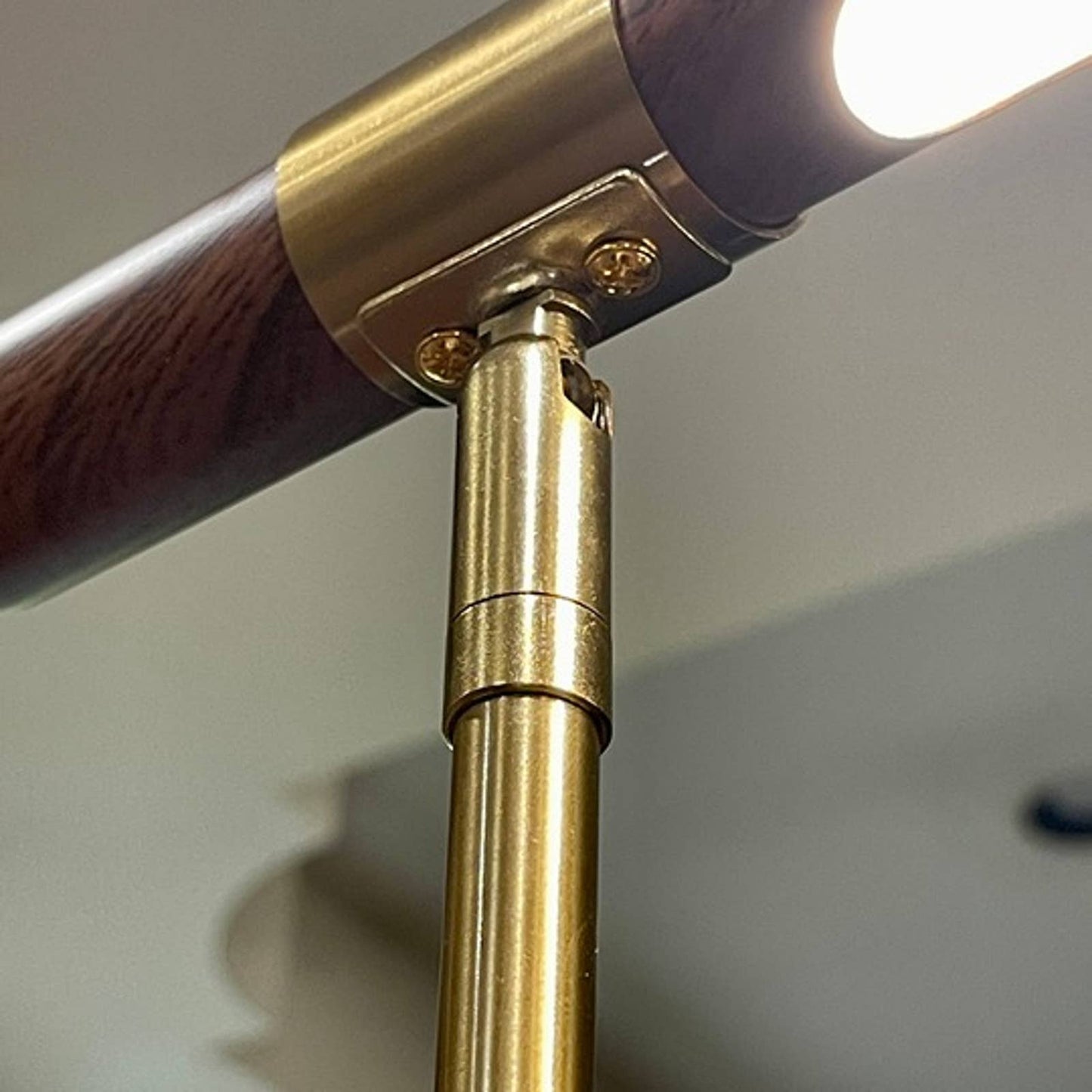 Unique Luxury Designed LED Touch Warm and Cool Light Faux Wood Lamp