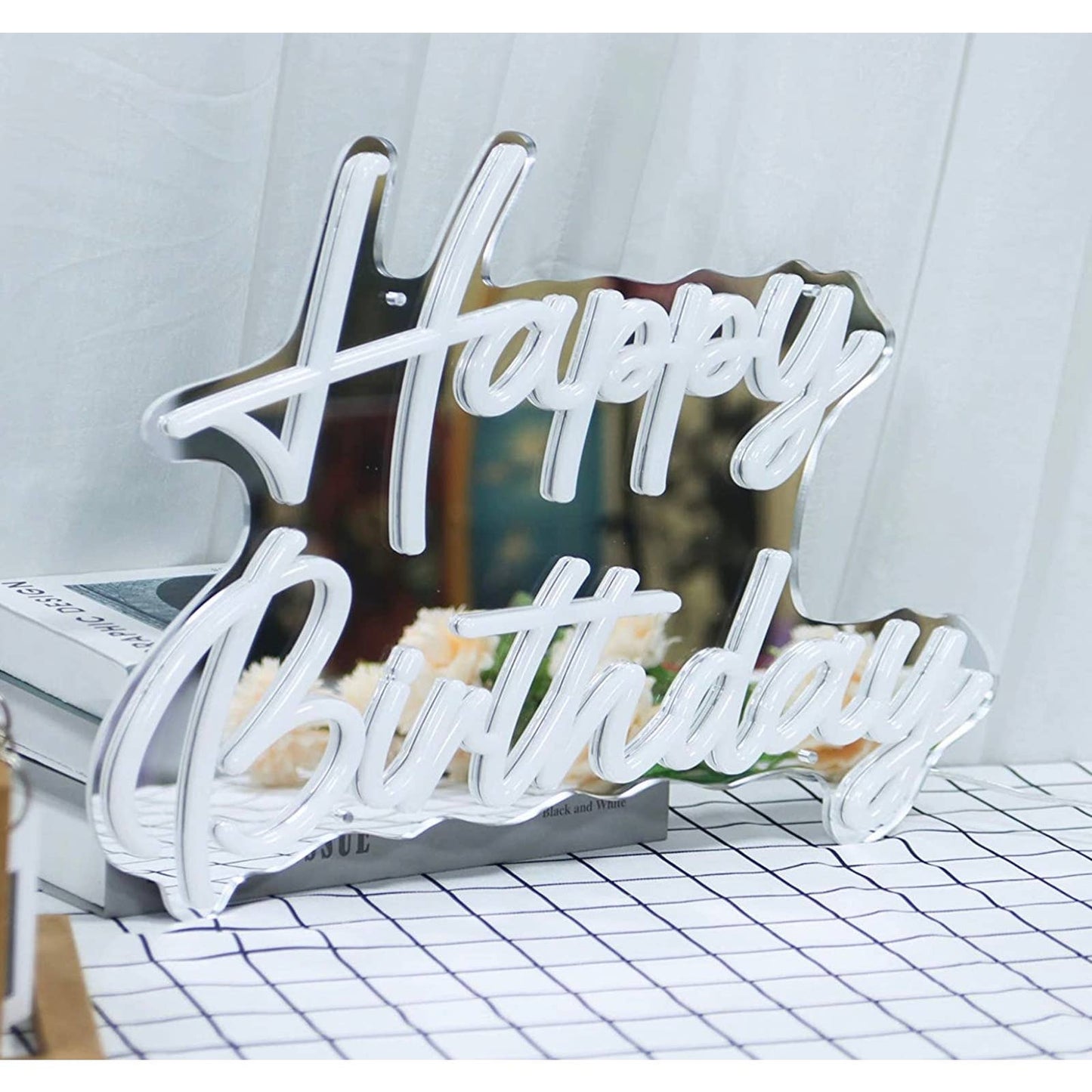 Vivid Bright Warm Bright Happy Birthday LED Light Celebration Party Decoration