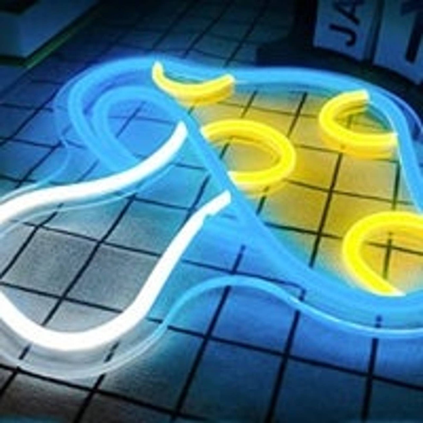 Vivid Bright Blue Spotted Mushroom LED Night Light Room Wall Decoration