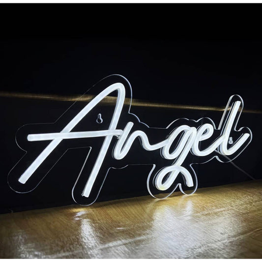 Lovely Cool Bright Angel LED Night Light Nursery Room Wall Decor