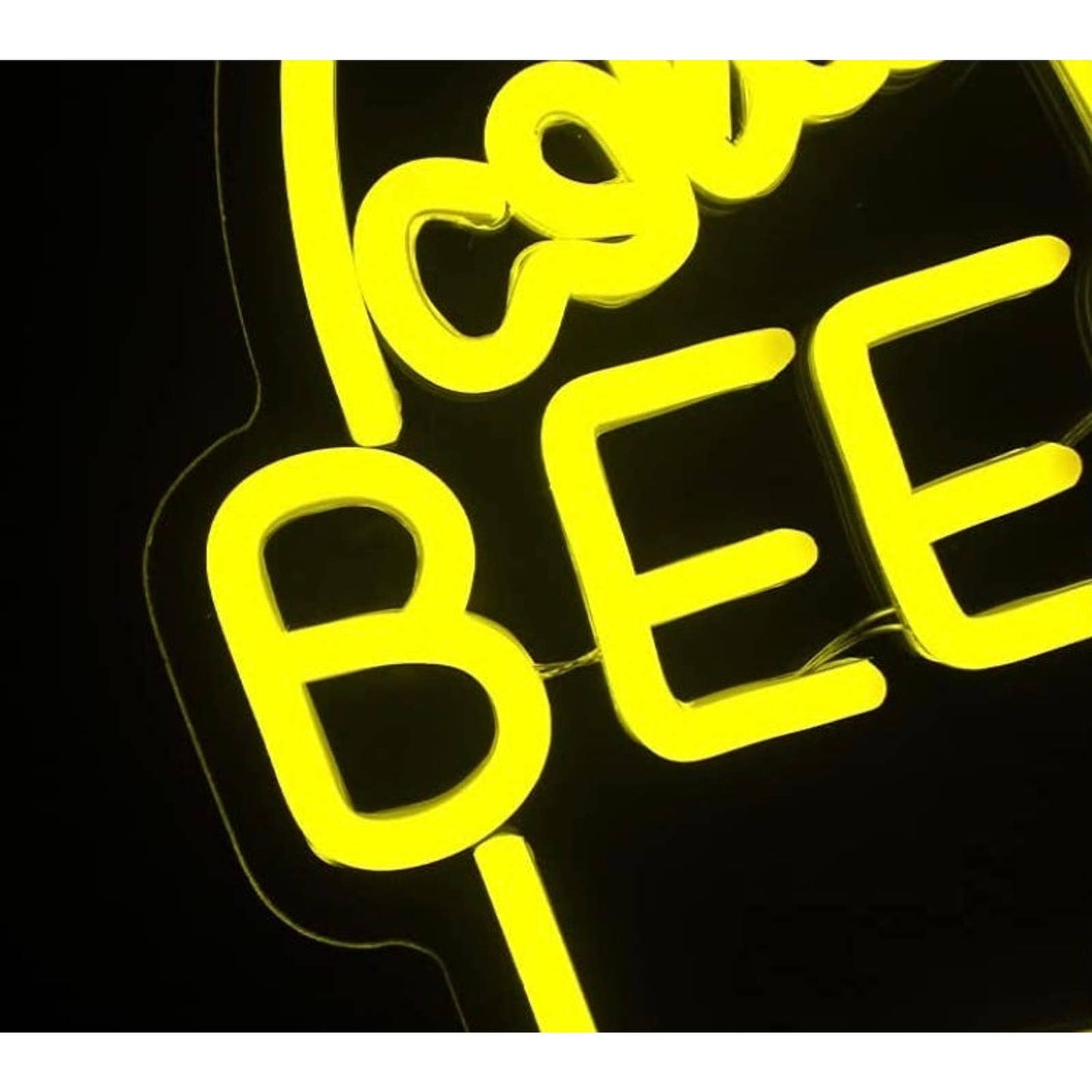 Quality Bright Yellow Cool Beer Bottle LED Night Light Party Bar Decoration