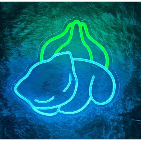 Adorable Bright Sleeping Bulbasaur Pokemon LED Night Light Room Wall Decoration