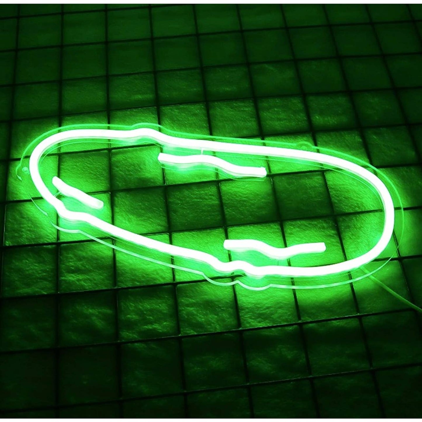 Vivid Fun Bright Green Pickle LED Night Light Room Wall Decoration