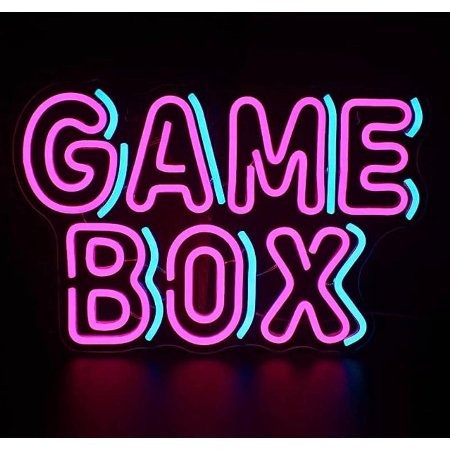 Fun Bright Colorful “Game Box” Game Room LED Night Light Arcade Room Wall Decora