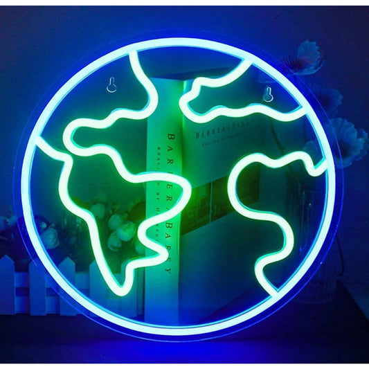 Vivid Bright Planet Earth LED Night Light Room Wall Decoration