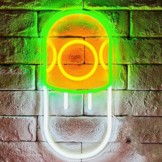 Fun Bright Green Mushroom Pill LED Night Light Super Mario Video Game Decor