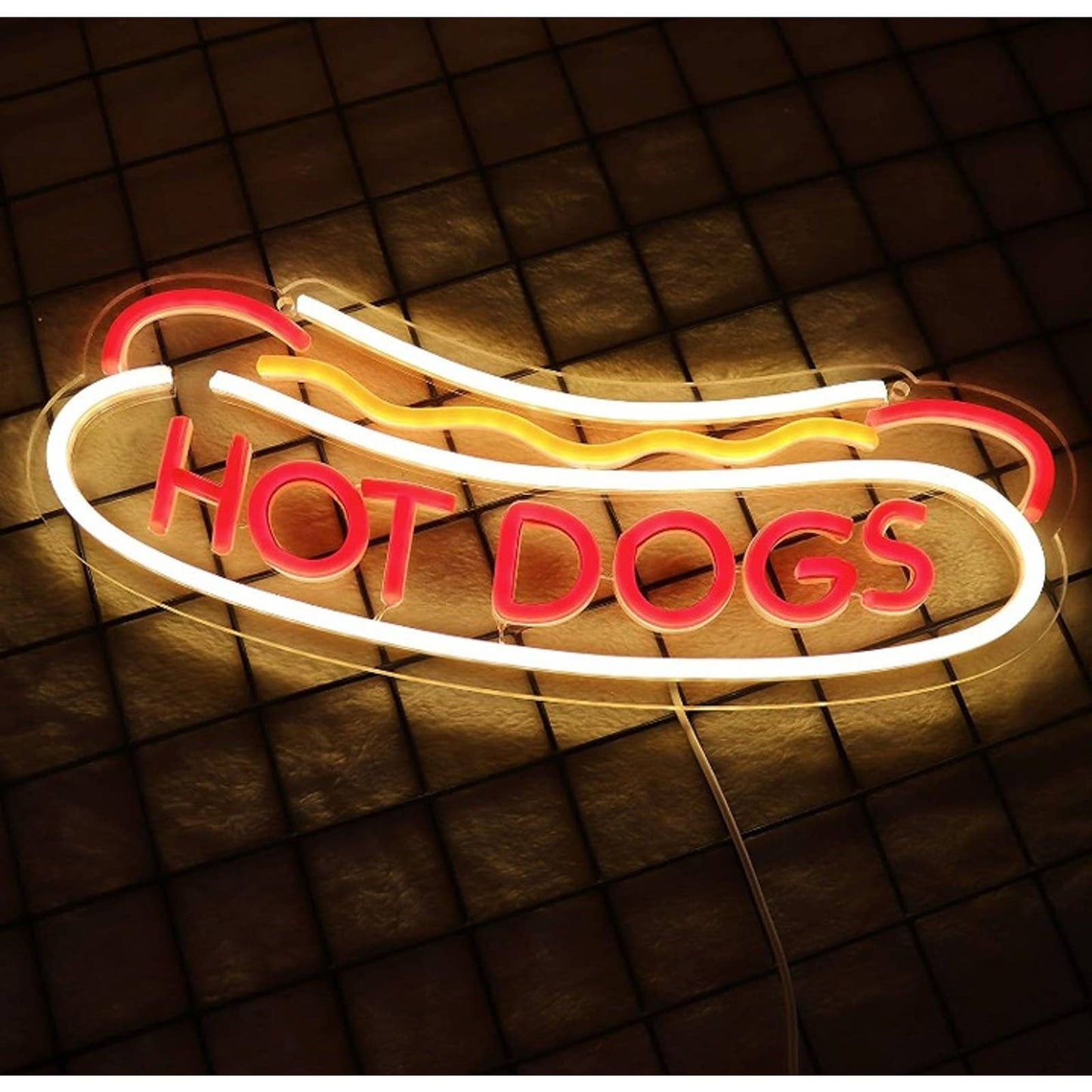 Tasty Bright “Hot Dogs” LED Night Light Business Shop Food Decor