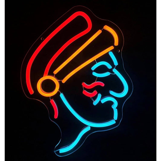 Vivid Bright Colorful Trojan Warrior LED Night Light Room Wall Decoration