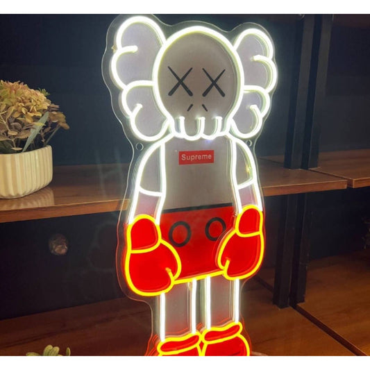 Supreme KAWS Companion Doll LED Night Light Wall Hype Beast Bape Mouse Decor