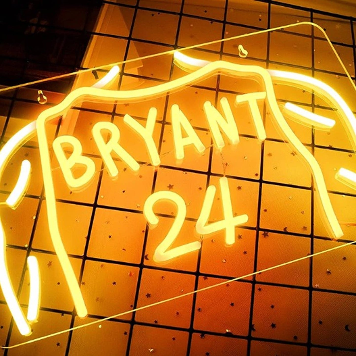 Vivid Bright Kobe Bryant Basketball Jersey LED Light NBA Decor