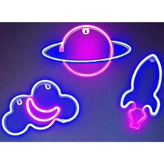 Lovely Bright Vivid Pink Love Heart LED Night Light Room Wall Decoration