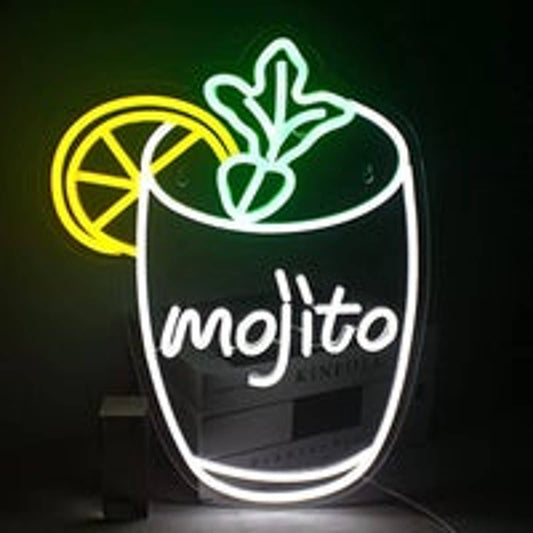 Fun Bright Mojito LED Night Light Bar Room Wall Decor