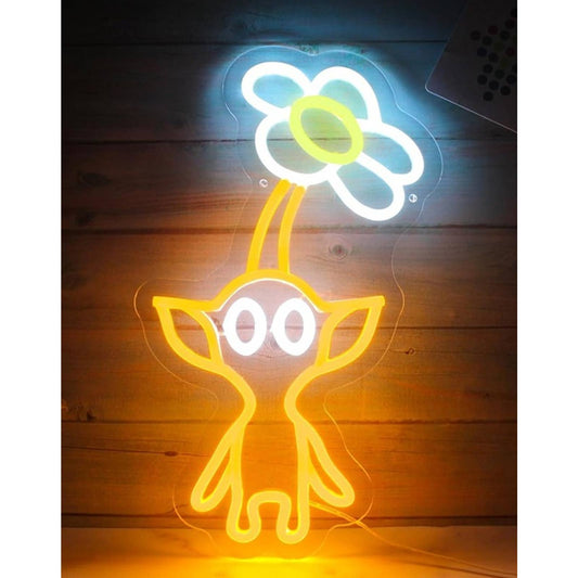 Adorable Flower Pikman GameCube LED Night Light Video Game Decor