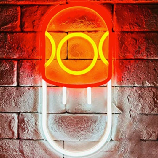 Fun Bright Red Mushroom Pill LED Night Light Super Mario Video Game Decor