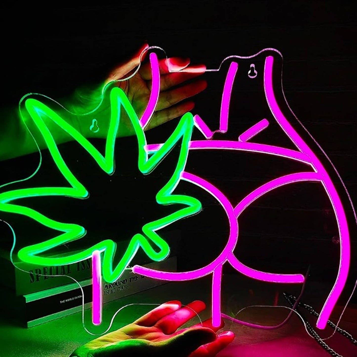 Vivid Bright High Plant Booty LED Night Light Room Wall Decor
