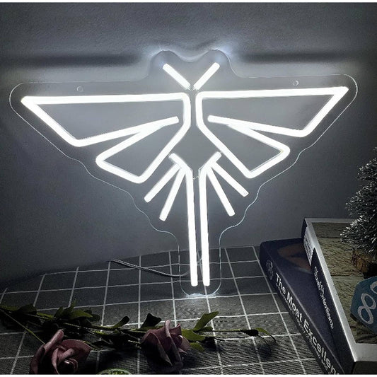 Vivid Bright White Modern Design Dragon Fly LED Night Light Room Wall Art Decor