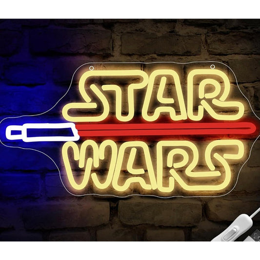 Fun Bright Star Wars Light Saber LED Night Light Room Wall Decor