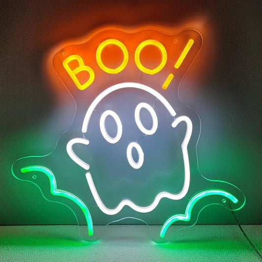 Bright Spooky Color Boo! Baby Ghost LED Light Halloween Decor