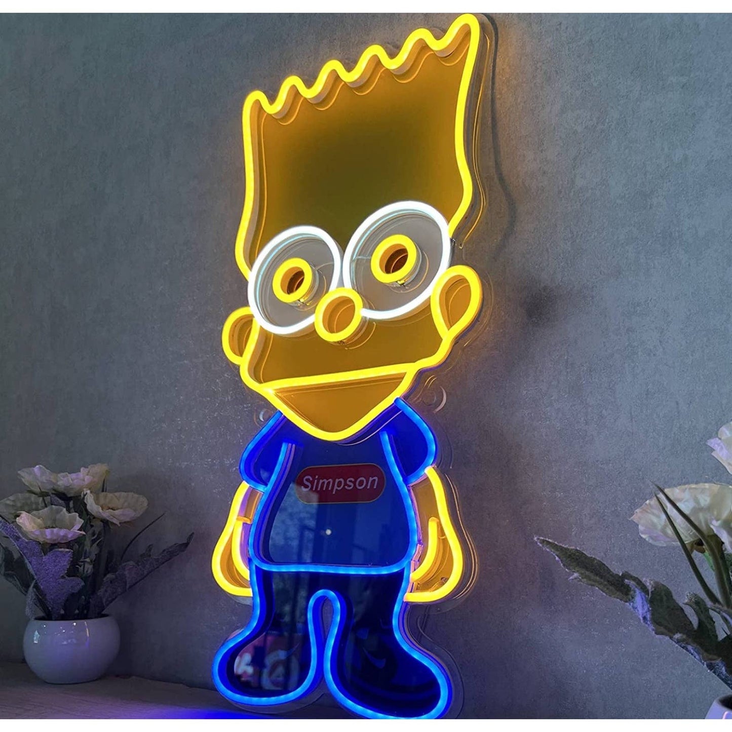 Quality Bright Bart Simpson LED Night Light Bartholomew JoJo Springfield Decor