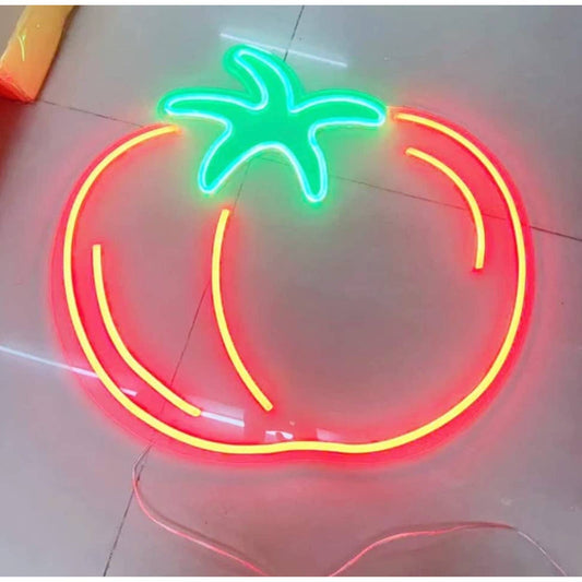 Tasty Bright Red Tomato LED Night Light Fruit Room Wall Decoration