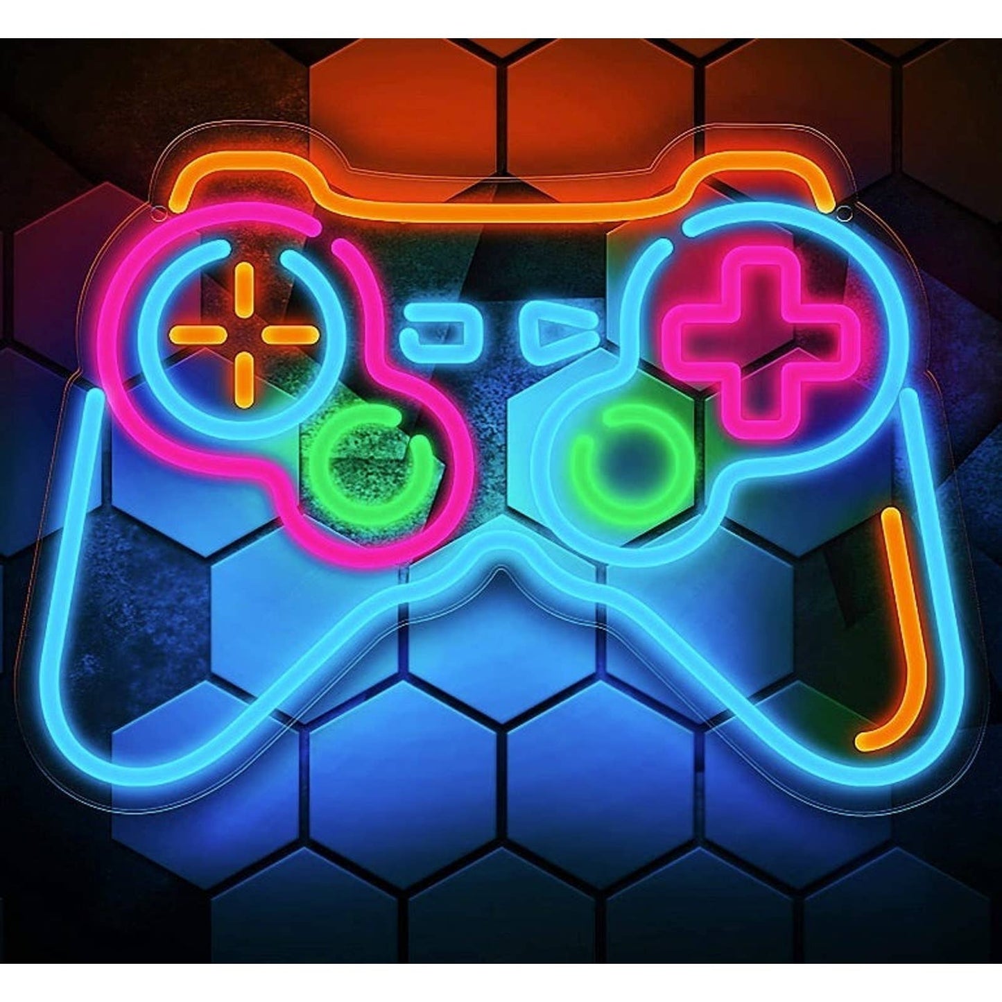 Fun Bright Multi-Color LED Night Light Arcade Game Room Wall Decoration