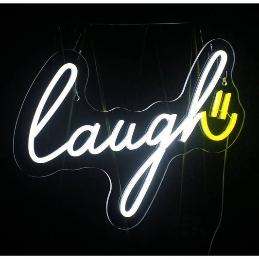 Lovely Bright “laugh” Smiley Face LED Night Light Room Wall Decoration